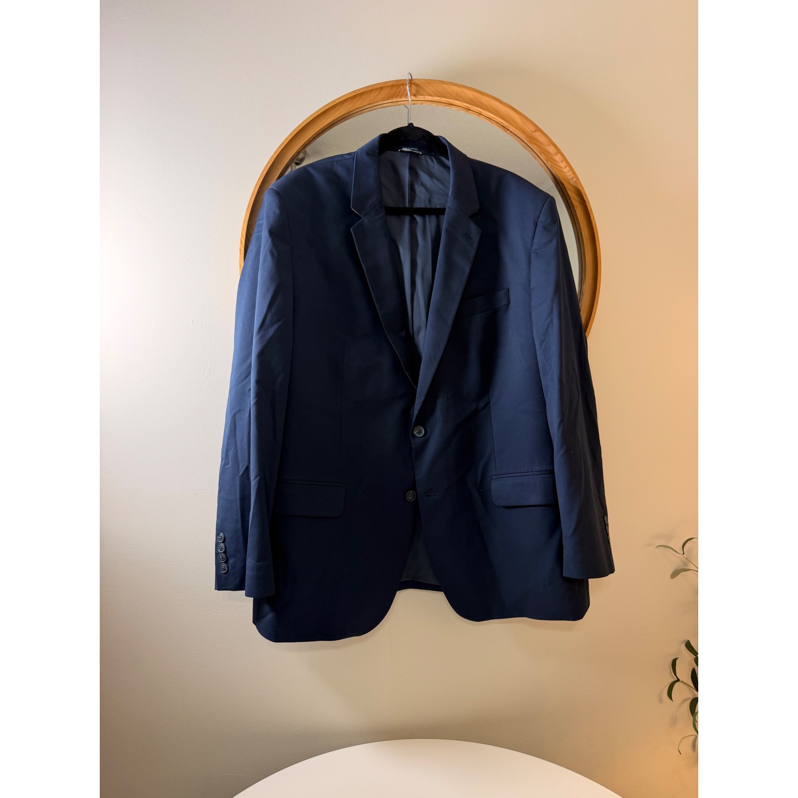 Saddlebred Blazer Mens 50r Navy Blue Excellent Motion Stretch Suit Jacket